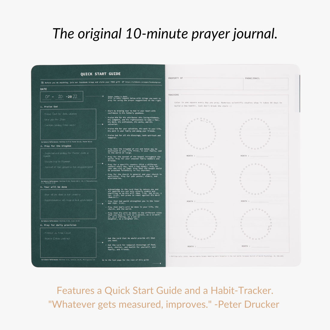 10 Minute Prayer Journal (Lasts 6 Months)
